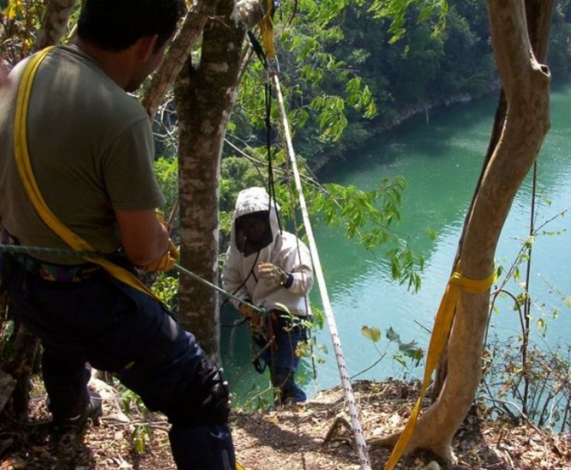 Descenso con rappel